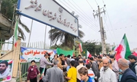  حضور مدیران و کارکنان توزیع برق شهرستان های تحت پوشش شرکت توزیع نیروی برق خوزستان در راهپیمایی 22 بهمن 
