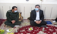 دیدار نماینده مدیرعامل شرکت توزیع نیروی برق خوزستان  با خانواده ایثارگر، شادروان  علی  راه پیما