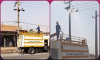 ارتقای پایداری شبکه برق با شستشوی تجهیزات در شهر چمران بندرماهشهر